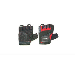 Мъжки ръкавици за фитнес в черно и червено