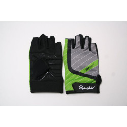 Мъжки ръкавици за фитнес в черно, сиво и зелено