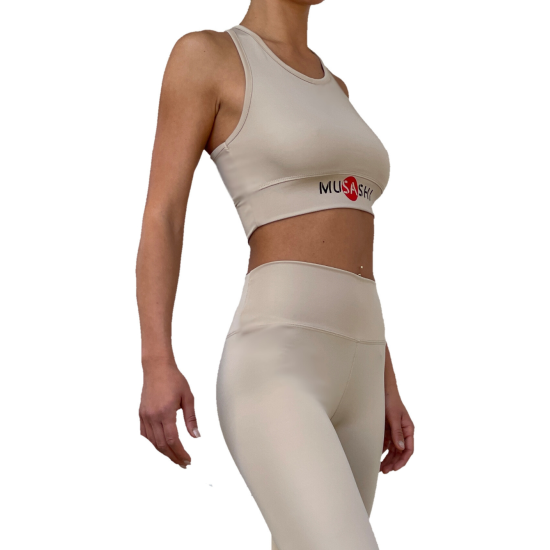 Бежаво бюстие ликра MUSASHI