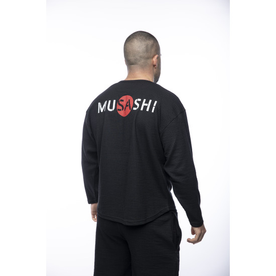 Комплект черен Musashi шалвар и рег-топ дълъг ръкав