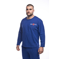 Комплект син Musashi шалвар и рег-топ дълъг ръкав