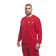 Комплект червен Musashi шалвар и рег-топ дълъг ръкав