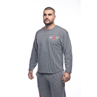 Комплект сив Musashi шалвар и рег-топ дълъг ръкав