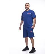 Комплект Син Musashi къси панталони и рег-топ
