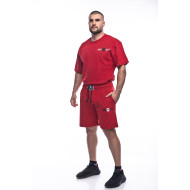 Комплект червен Musashi къси панталони и рег-топ