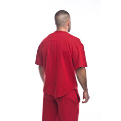 Комплект червен SB къси панталони и рег-топ