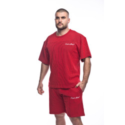 Комплект червен SB къси панталони и рег-топ