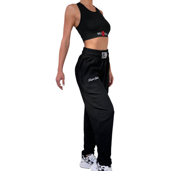 Комплект черен шалвар SB и Musashi черно бюстие рипс