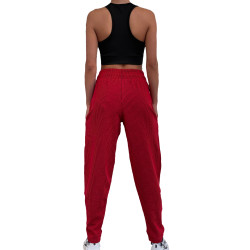 Комплект червен шалвар SB и черно бюстие рипс Musashi